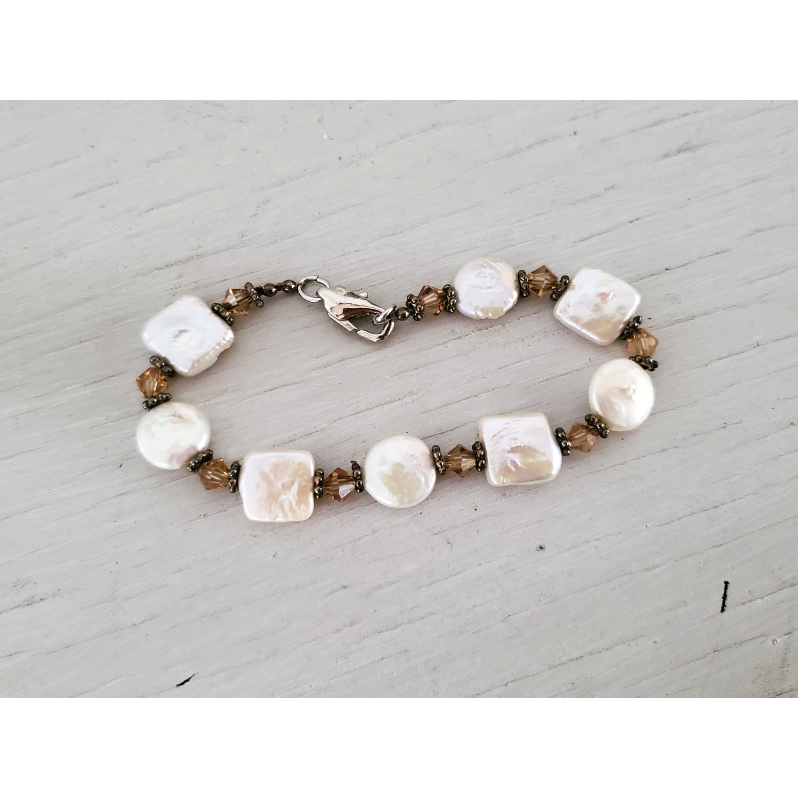Cultured Pearl And Beaded Bracelet 19$